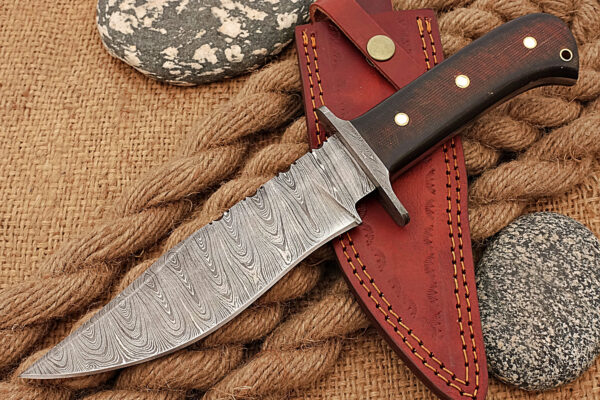 "Elite Damascus Hunting Knife: Precision Craftsmanship for the Ultimate Outdoor Adventure" - Image 2