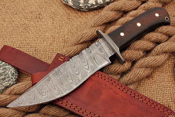 "Elite Damascus Hunting Knife: Precision Craftsmanship for the Ultimate Outdoor Adventure" - Image 7