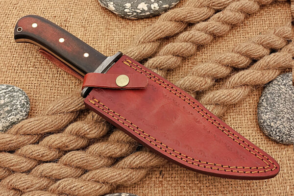 "Elite Damascus Hunting Knife: Precision Craftsmanship for the Ultimate Outdoor Adventure" - Image 8