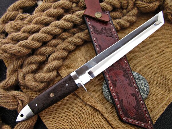 "Unyielding Strength and Precision: Premium Stainless Steel Tanto Knife for Ultimate Performance"
