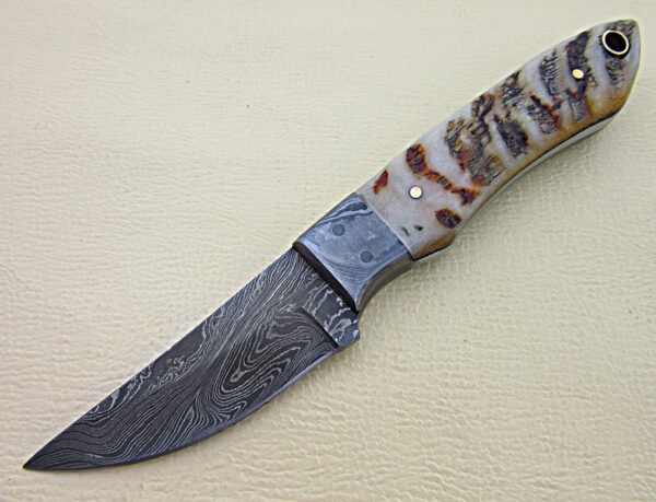 Custom Handmade Forge Damascus |Skinner Knife|  | Drop Point Blade| - Image 3
