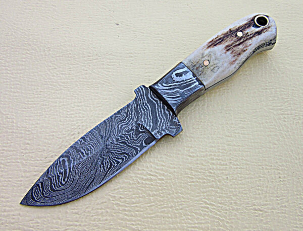 Custom Handmade Forge Damascus Skinner Knife  | Drop Point Blade| - Image 3