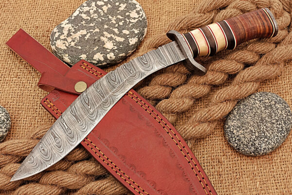 "Handcrafted Damascus Kukri Knife – A Masterpiece of Strength, Precision, and Timeless Craftsmanship" - Image 7