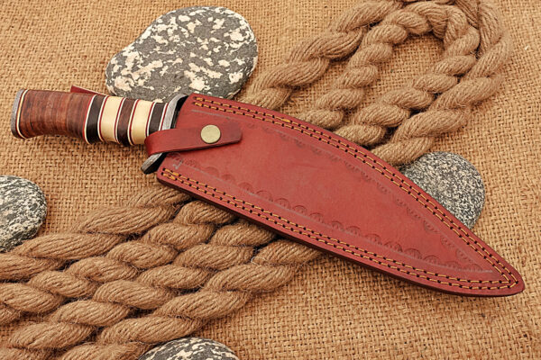 "Handcrafted Damascus Kukri Knife – A Masterpiece of Strength, Precision, and Timeless Craftsmanship" - Image 8