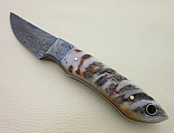 Custom Handmade Forge Damascus |Skinner Knife|  | Drop Point Blade| - Image 4
