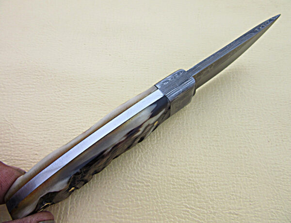 Custom Handmade Forge Damascus |Skinner Knife|  | Drop Point Blade| - Image 5