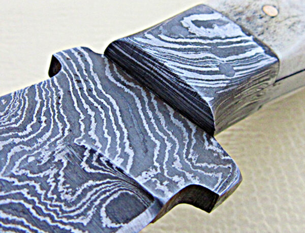 Custom Handmade Forge Damascus Skinner Knife  | Drop Point Blade| - Image 6