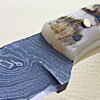 Custom Handmade Forge Damascus |Skinner Knife| Ram Horn Handle| - Image 5