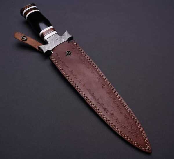 Custom Handmade Damascus Dagger Knife - Image 4