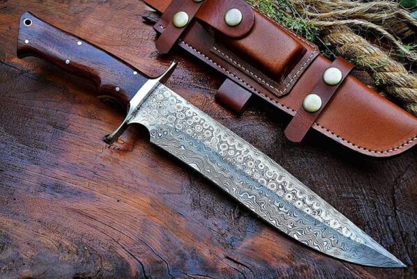 Custom Handmade Damascus Hunting Knife