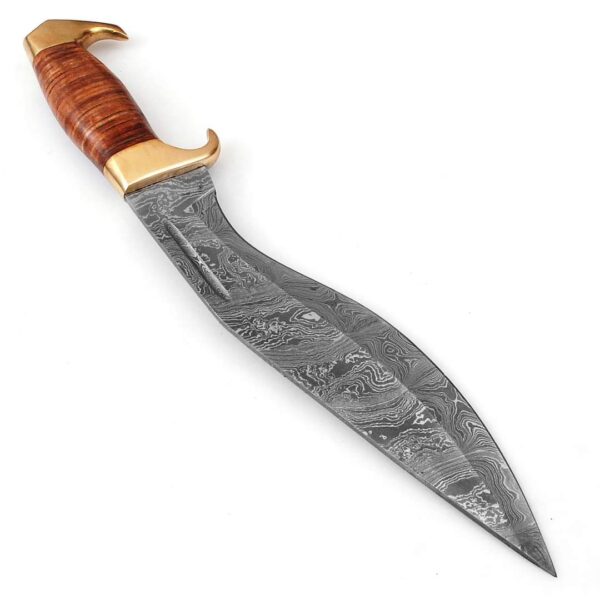 "Handmade Forged Damascus Kukri Knife: A Timeless Blend of Power, Precision, and Craftsmanship" - Image 4