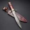 "Inferno Edge: Handcrafted Forged Dagger of Precision and Power"