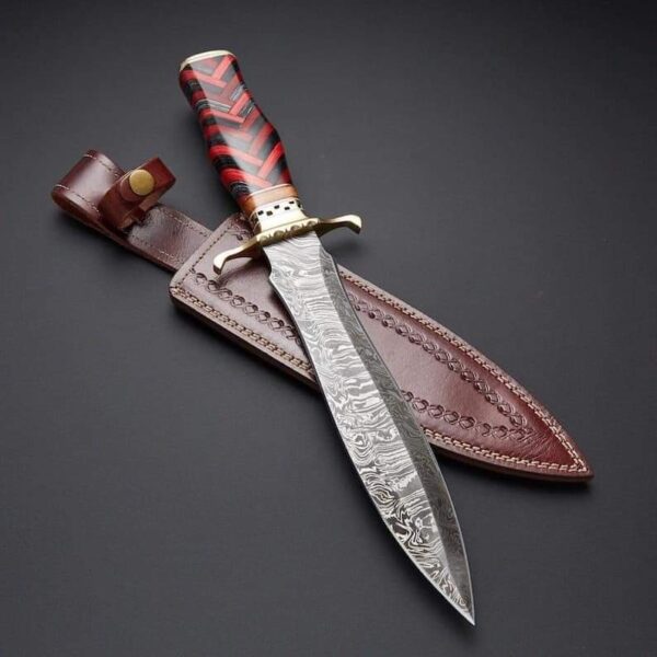 "Inferno Edge: Handcrafted Forged Dagger of Precision and Power"