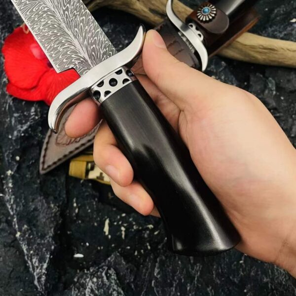 "Premium Handmade Damascus Hunting Knife – Crafted for Durability, Precision, and Performance" - Image 4
