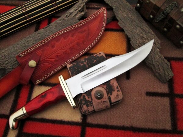 Custom Handmade Stainless Steel |Hunting Knife| |With Leather Sheath| - Image 2
