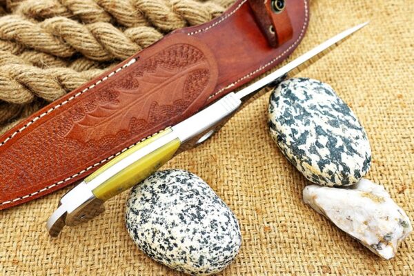 "Handmade Stainless Steel Hunting Knife with Finger Hole – Precision, Comfort, and Durability for the Ultimate Outdoor Adventure" - Image 7