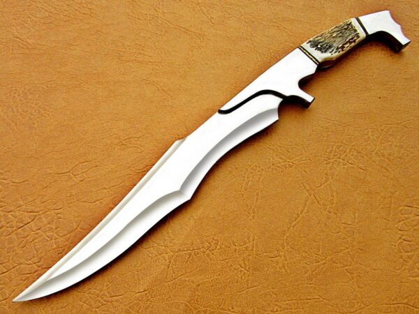 "Handmade Antler Stainless Steel Hunting Knife – Exceptional Craftsmanship, Timeless Design, and Ultimate Performance for the Outdoors" - Image 4