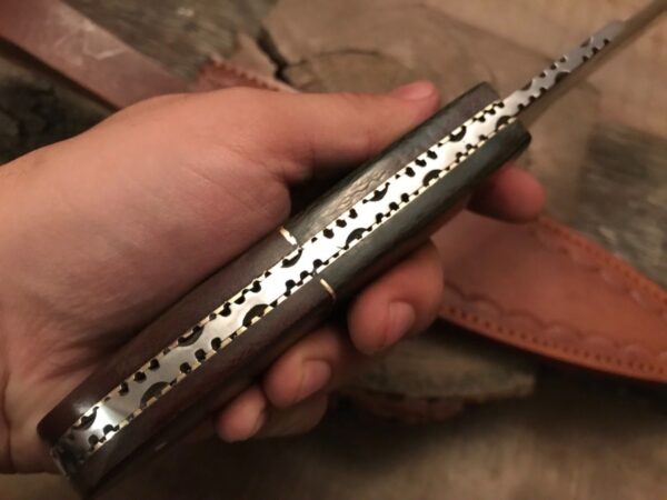 "Precision Crafted: Custom Handmade Stainless Steel Dagger Knife with Finger Hole Grip" - Image 2