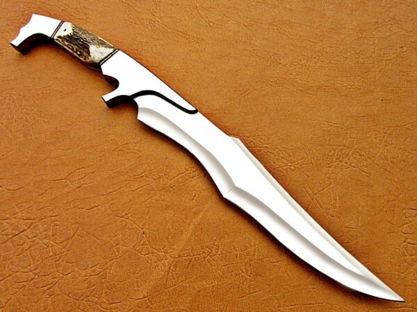 "Handmade Antler Stainless Steel Hunting Knife – Exceptional Craftsmanship, Timeless Design, and Ultimate Performance for the Outdoors" - Image 9