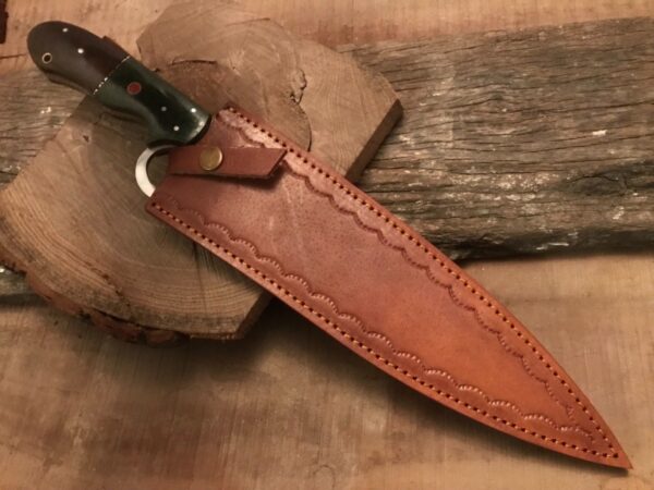 "Precision Crafted: Custom Handmade Stainless Steel Dagger Knife with Finger Hole Grip" - Image 7