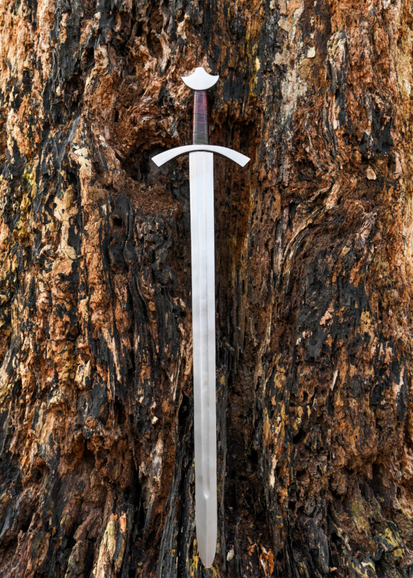 "Handmade High Medieval Knightly Sword with Scabbard: A Symbol of Chivalry and Craftsmanship" - Image 3