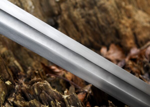"Handmade High Medieval Knightly Sword with Scabbard: A Symbol of Chivalry and Craftsmanship" - Image 8