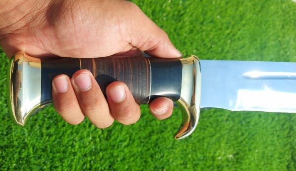 "Crafted for the Outdoors: Custom Hand-Made Stainless Steel Hunting Bowie Knife with Precision Forging and a Rugged, Functional Design" - Image 2