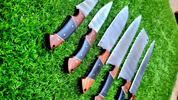 "Timeless Craftsmanship: Handmade Damascus Steel Kitchen Knife Set for Unmatched Strength and Precision" - Image 2