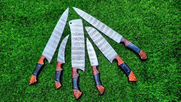 "Timeless Craftsmanship: Handmade Damascus Steel Kitchen Knife Set for Unmatched Strength and Precision" - Image 7