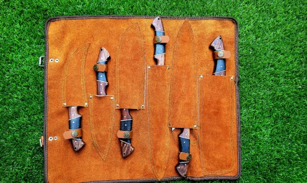 "Timeless Craftsmanship: Handmade Damascus Steel Kitchen Knife Set for Unmatched Strength and Precision" - Image 9