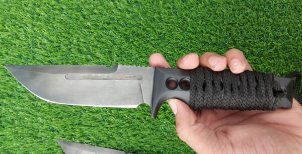 "Custom Handmade Stainless Steel Hunting Knife with Acid Wash and Paracord Handle – Unmatched Durability and Grip for the Ultimate Outdoor Experience" - Image 5