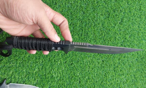 "Custom Handmade Stainless Steel Hunting Knife with Acid Wash and Paracord Handle – Unmatched Durability and Grip for the Ultimate Outdoor Experience" - Image 7