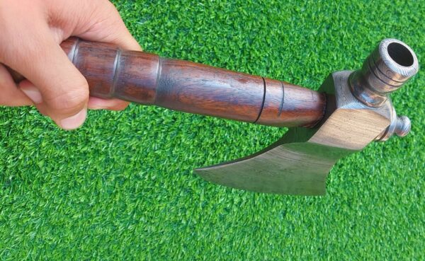 "Unleashing the Power of Tradition: A Masterfully Crafted Handmade Damascus Axe, Where Strength Meets Artistry in Every Strike" - Image 3
