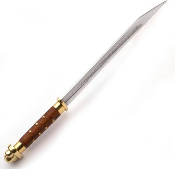 "Crafted for Excellence: Custom Handmade Stainless Seax Knife with Brass Pommel and Guard, the Perfect Gift for the Modern Adventurer" - Image 4