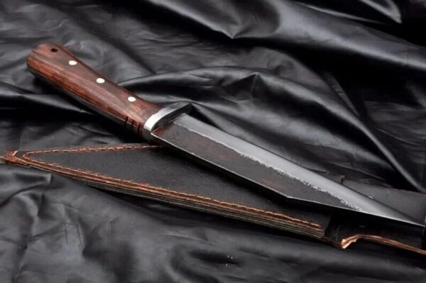 "Experience the perfect blend of ancient craftsmanship and modern durability with our Handmade Stainless Seax Knife, designed for the discerning adventurer." - Image 5