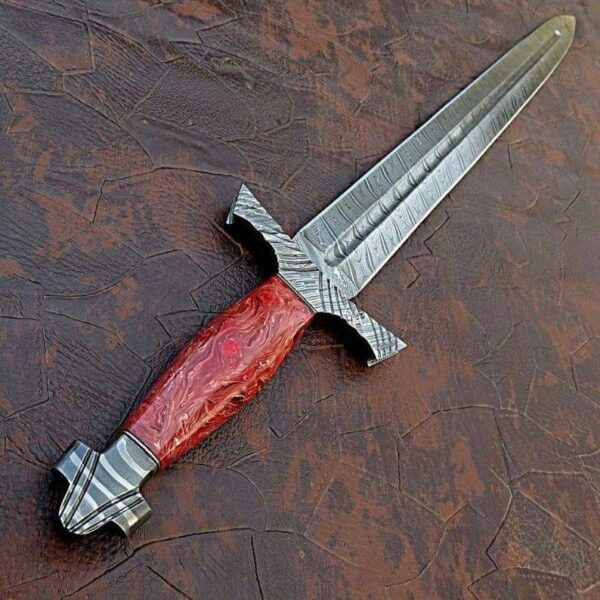 "Custom Handmade Damascus Sword – A Masterful Blend of Artistry, Strength, and Timeless Craftsmanship" - Image 3