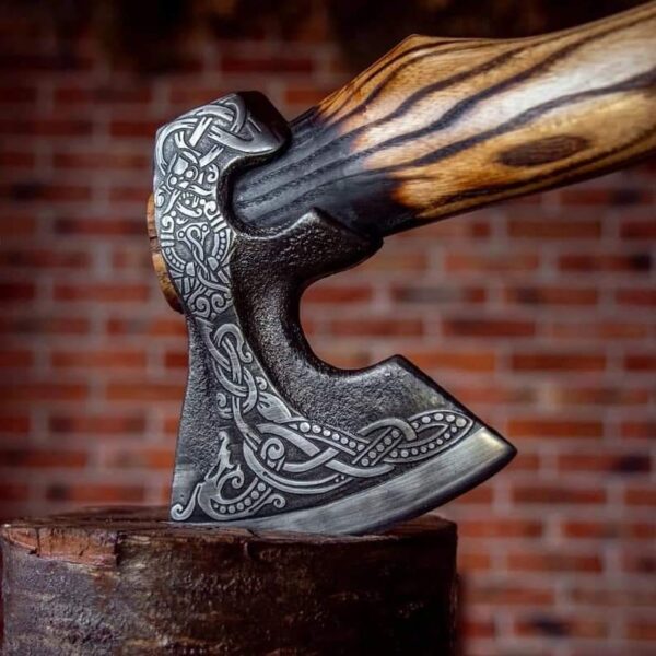 "Custom Handmade Viking Axe – A Bold Combination of Ancient Warrior Spirit and Modern Craftsmanship for Unmatched Strength" - Image 2
