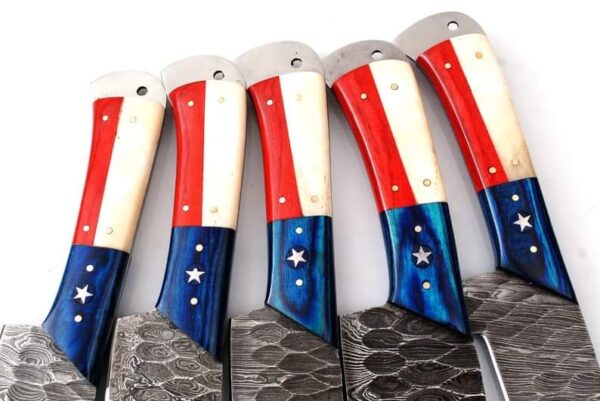 "Masterfully Crafted Handmade Damascus Kitchen Knife Set – Unleash Precision and Elegance in Every Cut" - Image 2
