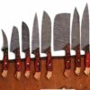 "Custom Handmade Damascus Steel Kitchen Knife Set – A Perfect Blend of Culinary Precision, Timeless Beauty, and Superior Craftsmanship"