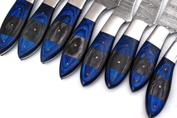 "Custom Handmade Damascus Steel Kitchen Knife Set – A Timeless Collection of Superior Craftsmanship, Unmatched Precision, and Elegant Design" - Image 2