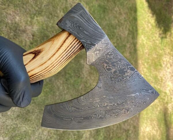 "Custom Handmade Damascus Axe – A Masterpiece of Strength, Precision, and Timeless Craftsmanship" - Image 3