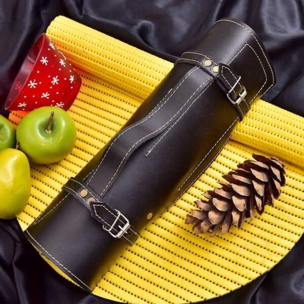 "Stealth Precision: Handmade Stainless Steel Kitchen Knife Set with Sleek Black Coating for Ultimate Performance" - Image 4