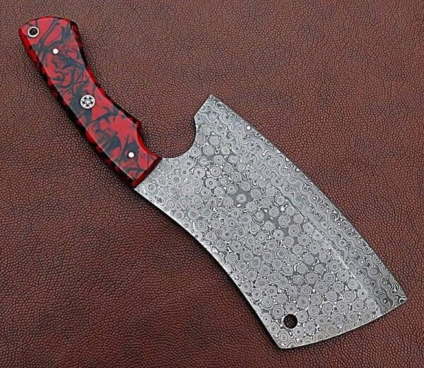 "Masterfully Crafted Handmade Damascus Chef Toka Knife – Precision and Elegance in Every Slice" - Image 5