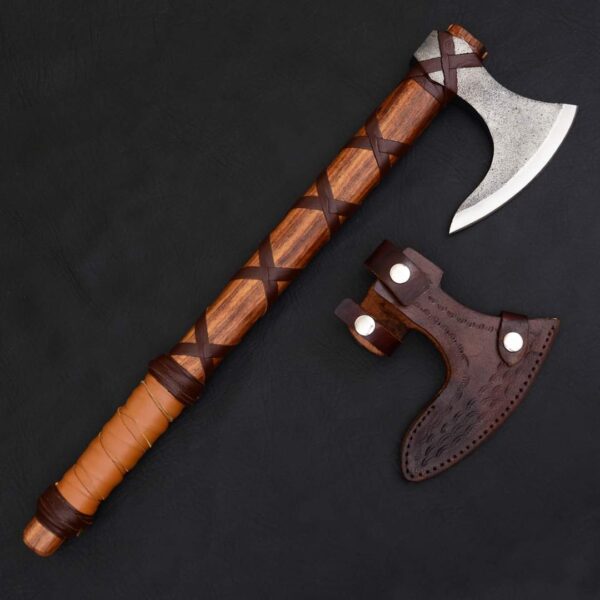 "Handmade Ragnar Lothbrok Viking Axe – A Legendary Weapon of Power and Precision, Inspired by Norse Warrior Tradition"