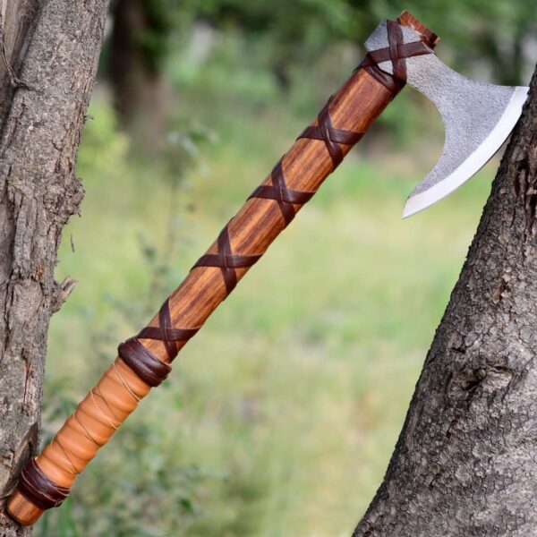 "Handmade Ragnar Lothbrok Viking Axe – A Legendary Weapon of Power and Precision, Inspired by Norse Warrior Tradition" - Image 9