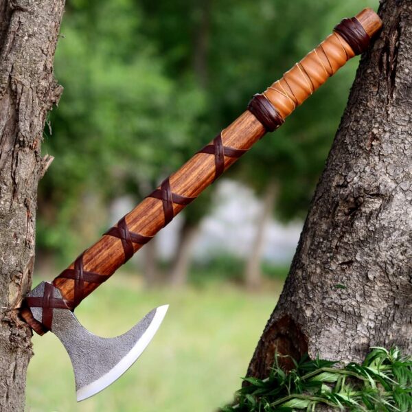 "Handmade Ragnar Lothbrok Viking Axe – A Legendary Weapon of Power and Precision, Inspired by Norse Warrior Tradition" - Image 10