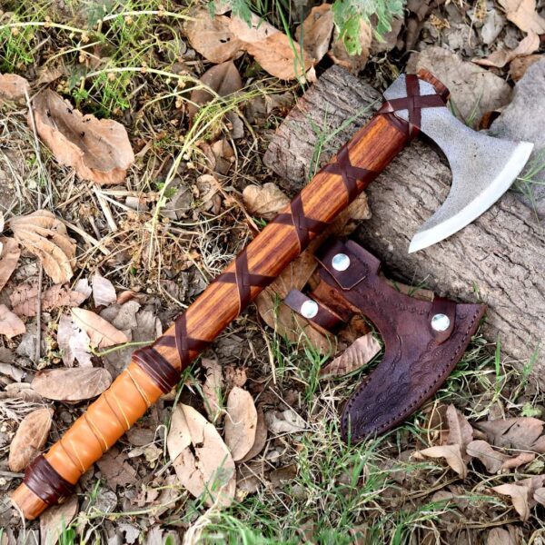 "Handmade Ragnar Lothbrok Viking Axe – A Legendary Weapon of Power and Precision, Inspired by Norse Warrior Tradition" - Image 12