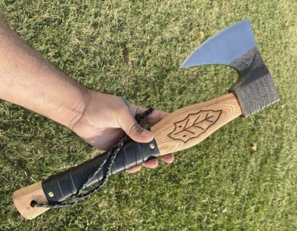 "Premium Handmade Viking Axe – A Legendary Weapon of Norse Heritage, Crafted for Power and Precision"
