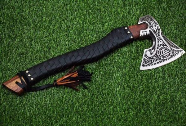 "Premium Handmade Viking Axe – A Legendary Weapon Crafted for Strength, Precision, and Timeless Norse Heritage" - Image 3
