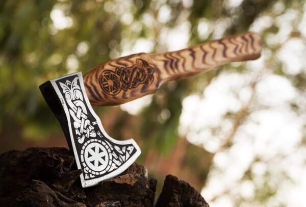 "Premium Handmade Viking Axe – A Timeless Symbol of Norse Power, Crafted for Precision and Strength" - Image 2